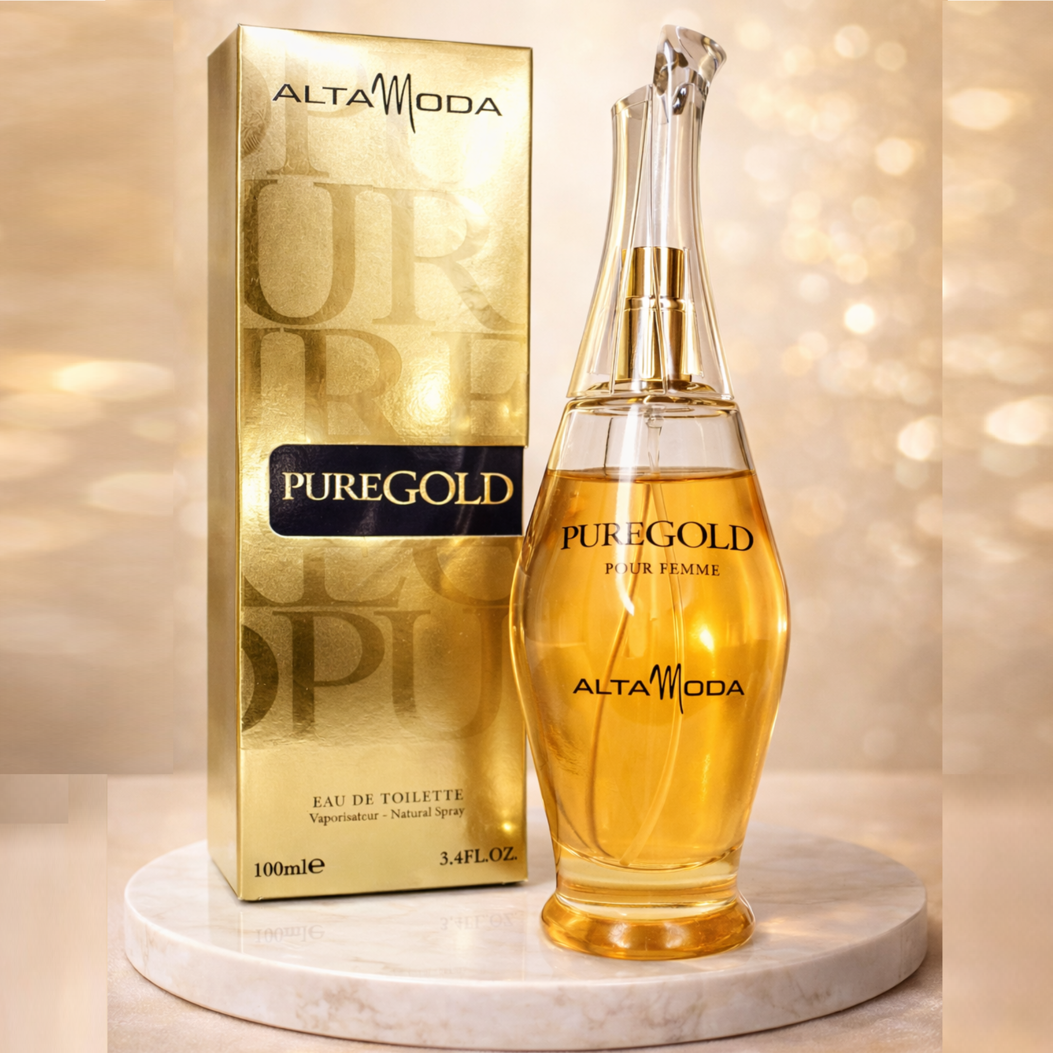 Pure Gold Pour Femme – Elegant Floral‑Fruity Long‑Lasting Women’s Perfume