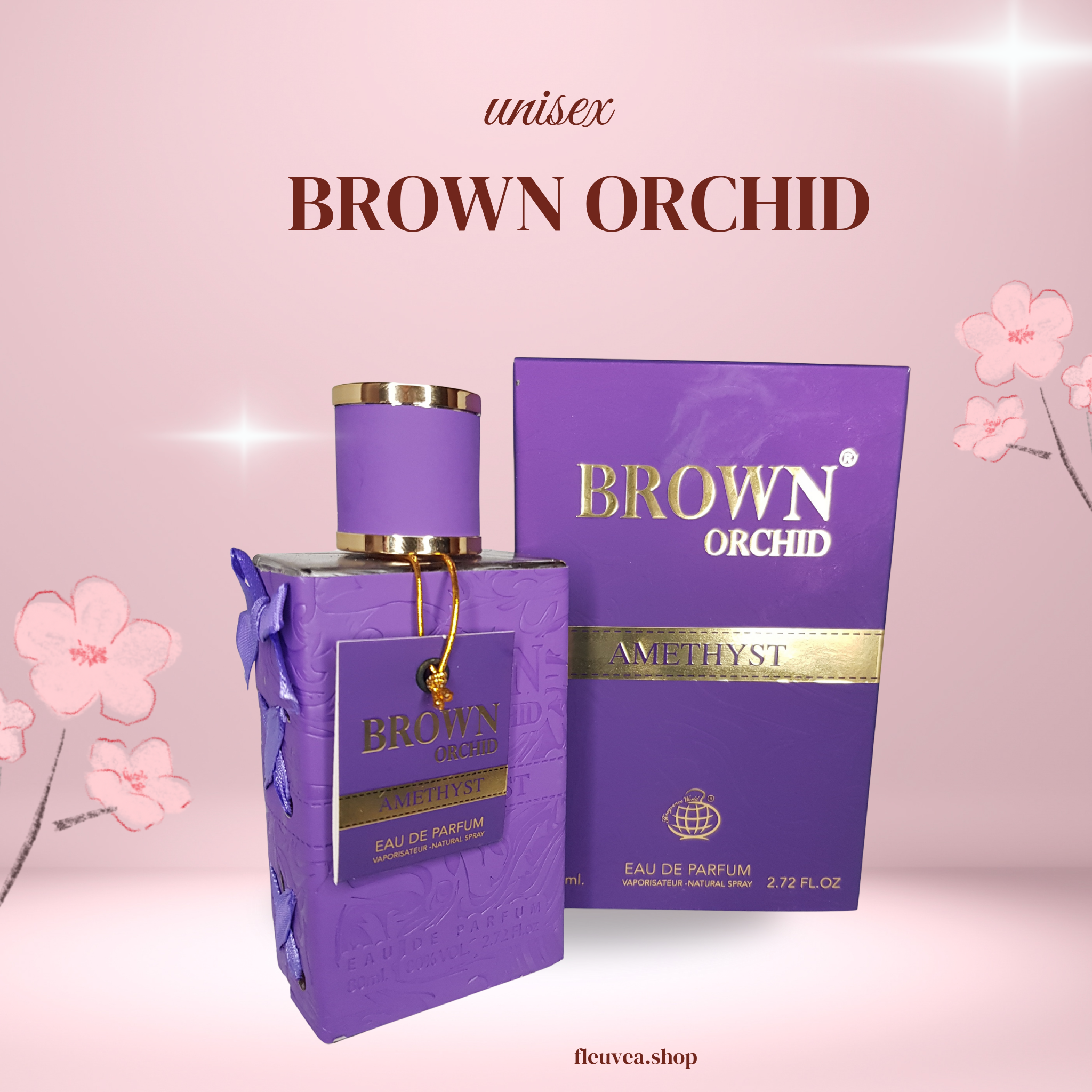 Brown Orchard Purple Unisex Perfume – Long-Lasting, Fresh & Elegant Fragrance for Men & Women