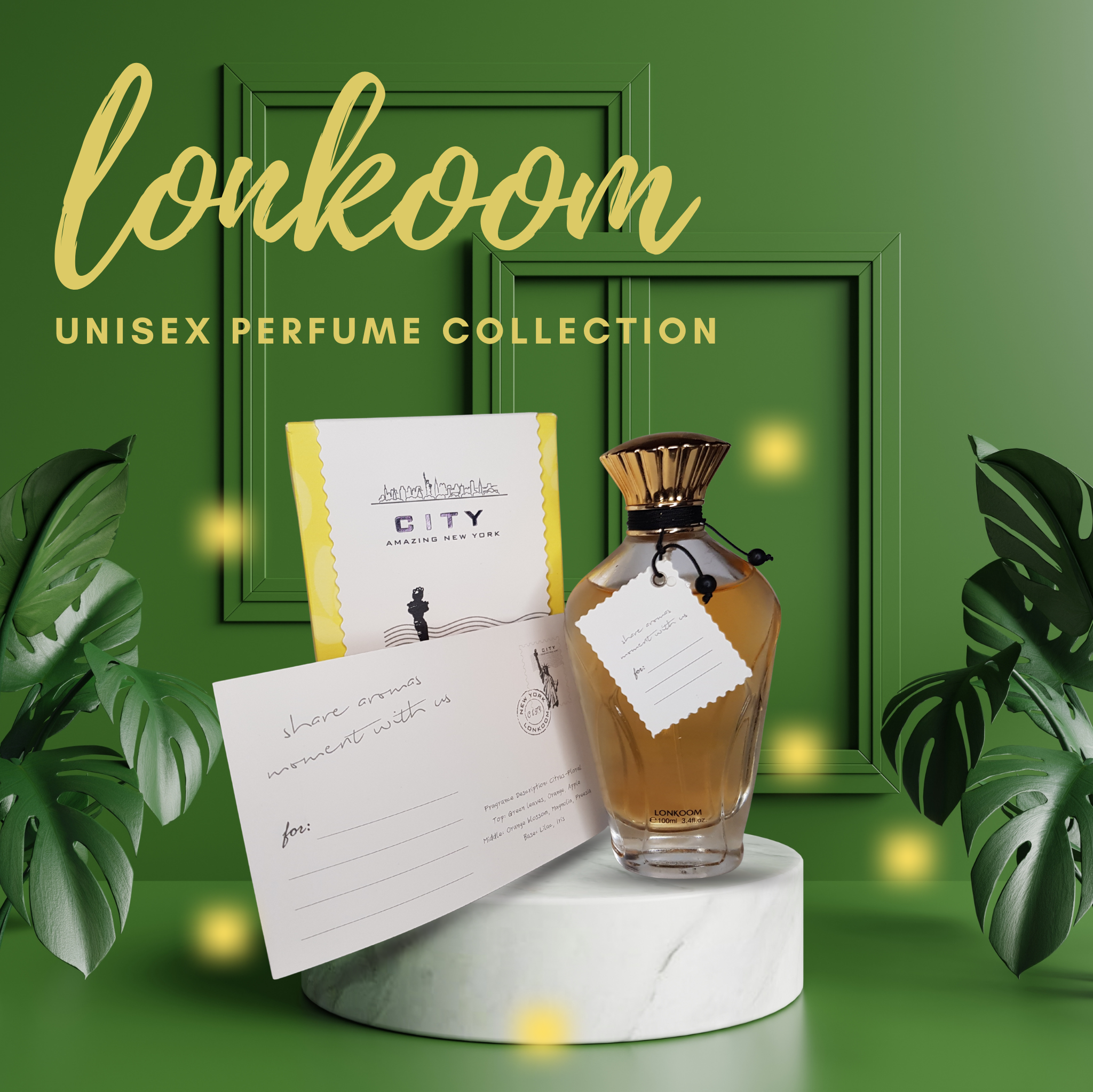 Lonkoom Unisex Perfume – Fresh, Elegant & Long-Lasting Fragrance for Men & Women